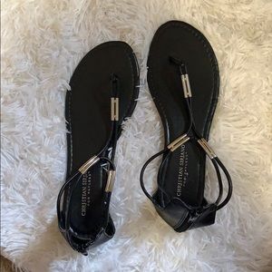 Christian Siriano payless, black and silver flats!